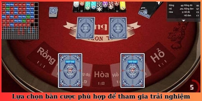 Lựa chọn bàn cược phù hợp để tham gia trải nghiệm